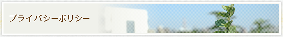 プライバシーポリシー